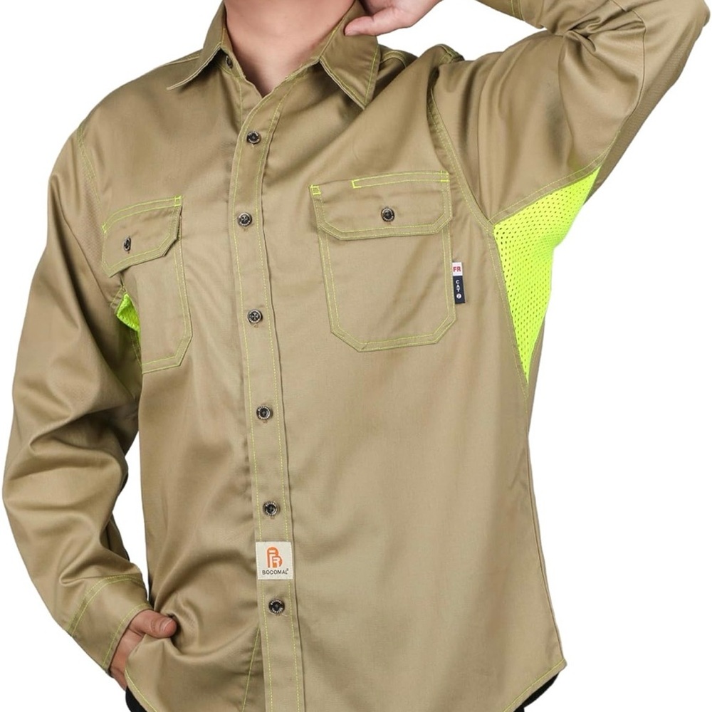Fire Retardant Shirt, Men's Reflective Shirts. New